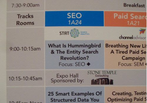 SMX East 2014 - Hummingbird and the Entity Revolution