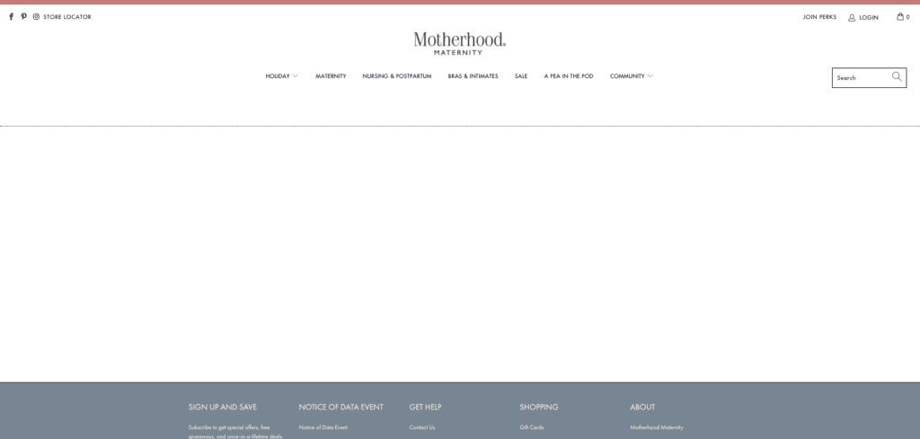 Motherhood Maternity Collection - No JS