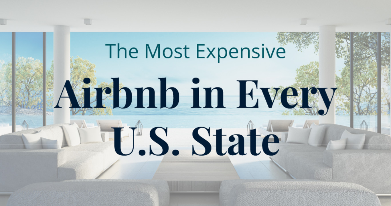 header image for ‘the most expensive Airbnb in every U.S. state’ digital PR campaign