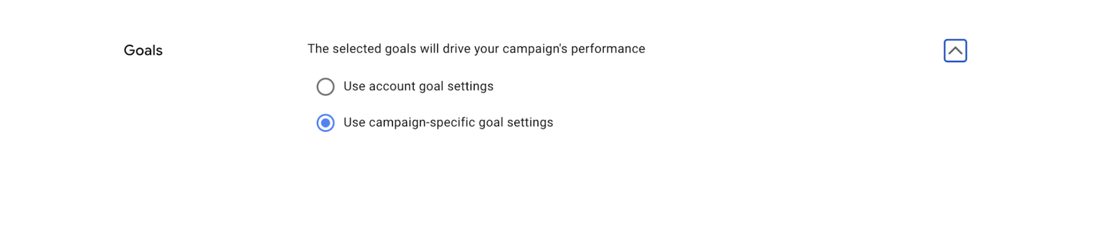 Google Ads Campaign Goals