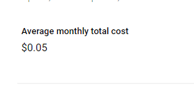 bigquery monthly cost