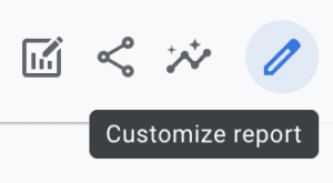customize report button