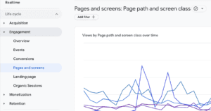 pages and screens dashboard