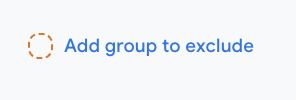 add group to exclude button 
