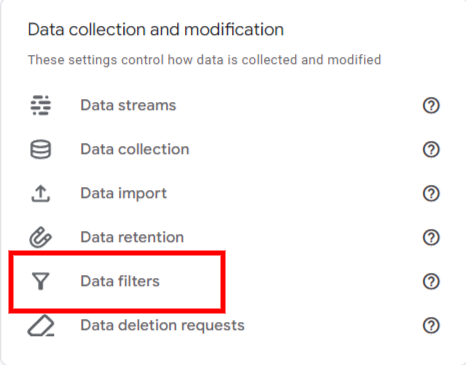 ga4 data filter