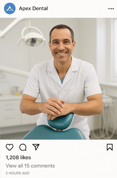 Marketing Strategy for dentists - social media posts