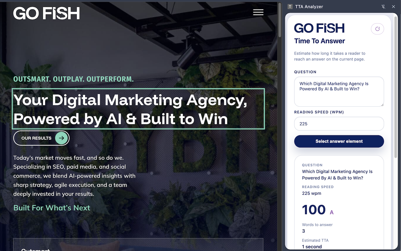 Time To Answer: The Fastest Answer Wins. Optimizing for Humans and AI featured cover image