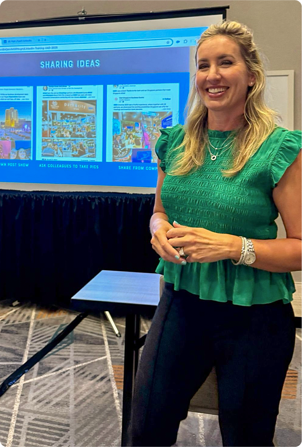 Mya Surrency Presenting at a Conference