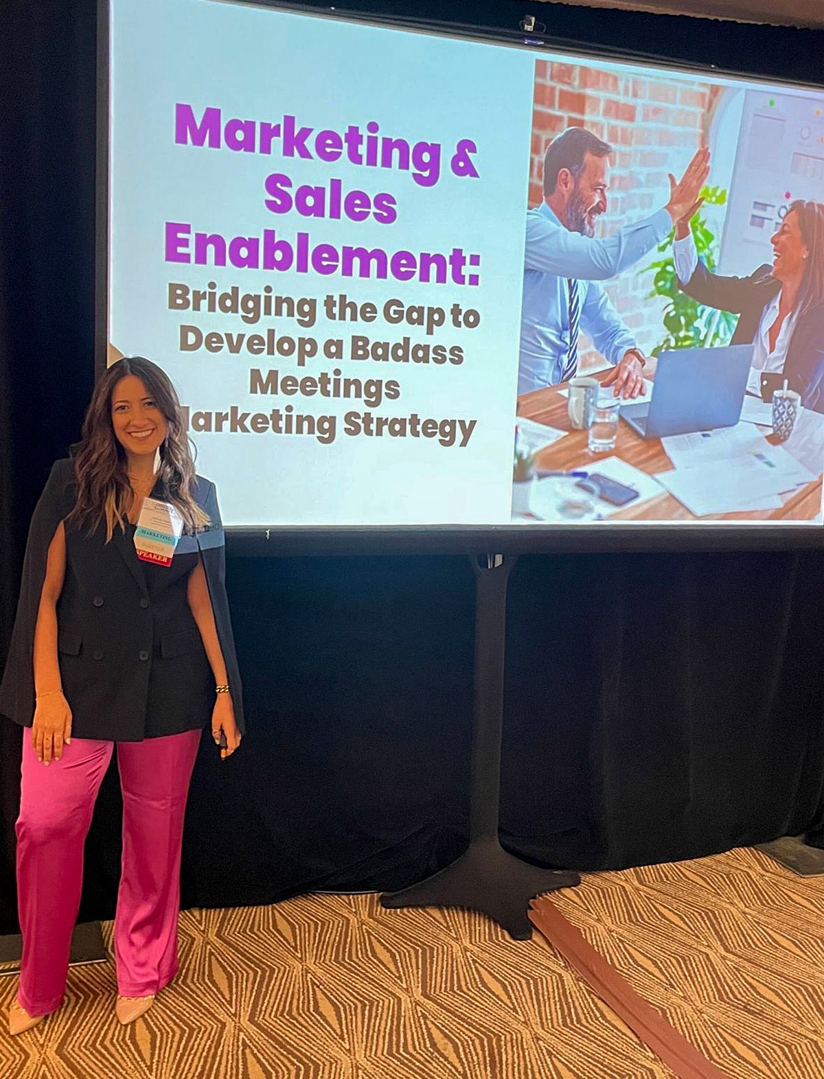 Jaimie Hart Speaking at a Conference