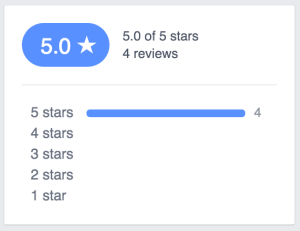 Facebooks' Review Feature for writing local business reviews.