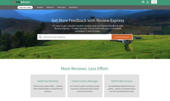 Get more feedback with Review Express from Trip Advisor